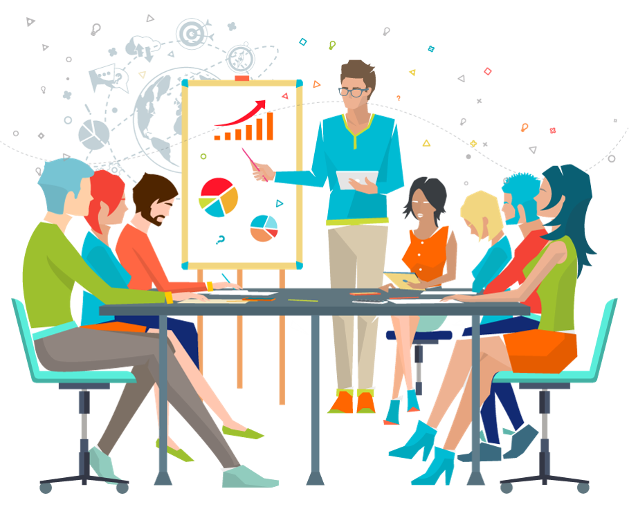 trabajando en coworking